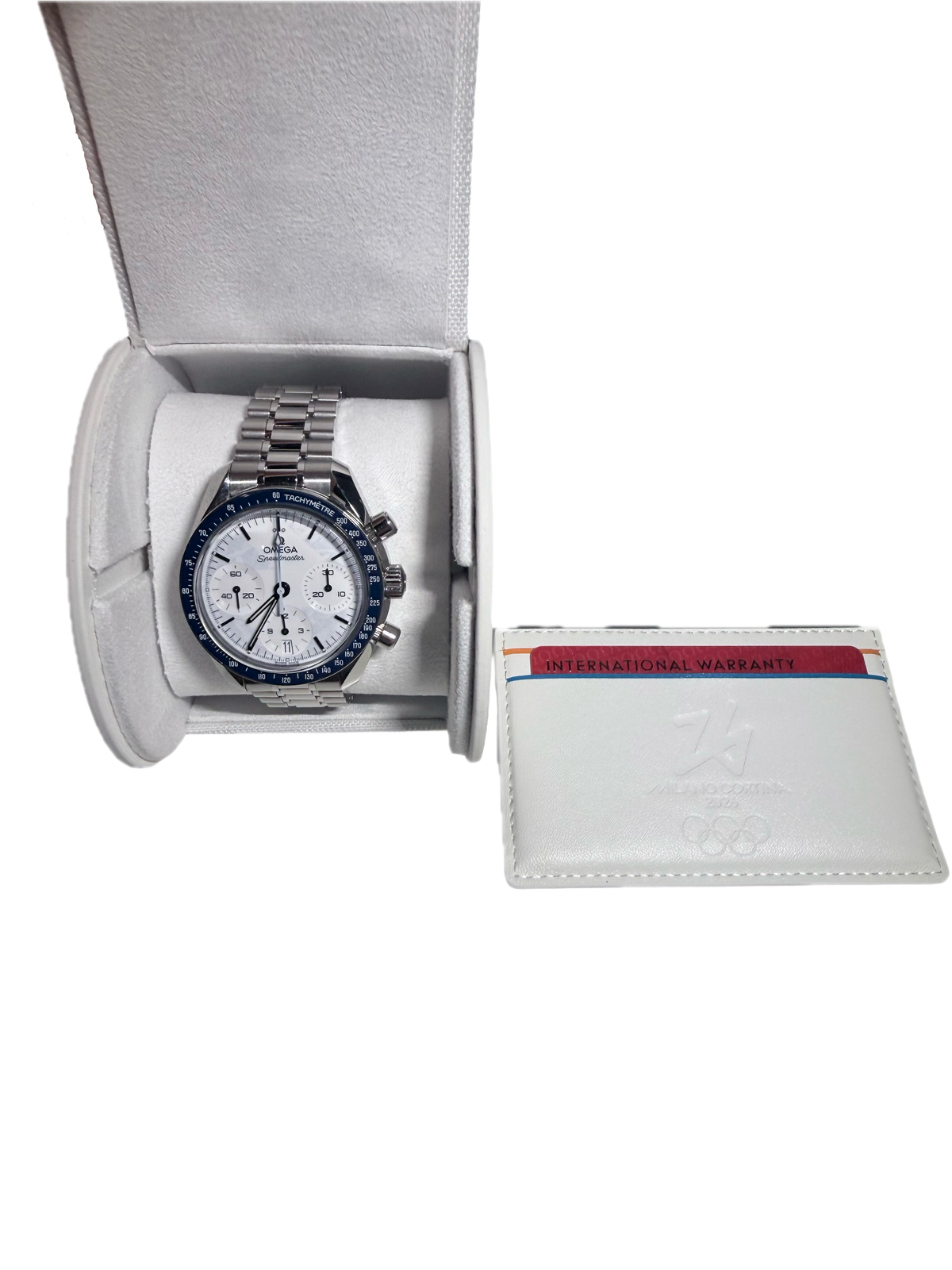 Omega Speedmaster Milano Cortina 2026 – Originalaufnahme und Zubehör